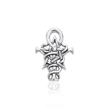 Wizardry Symbol Penkhaduce Sterling Silver Tie Tack by Oberon Zell TTT046